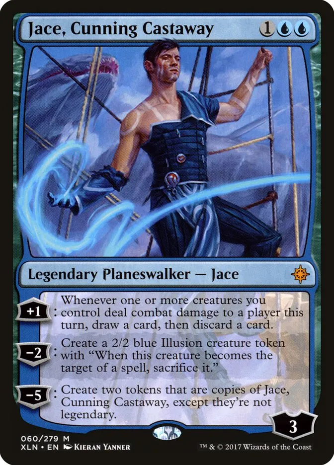 2017 Ixalan Jace, Cunning Castaway #60 mythic card image