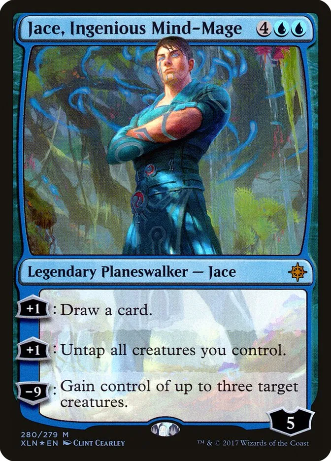 2017 Ixalan Jace, Ingenious Mind-Mage mythic #280 mythic card image