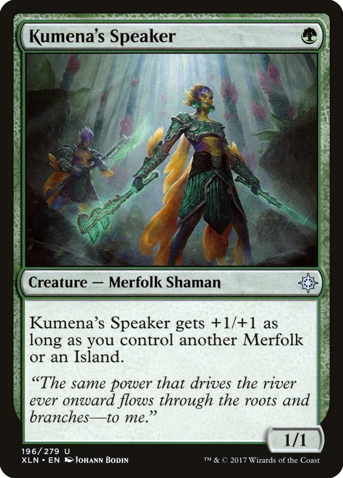 2017 Ixalan Kumena's Speaker [Foil] uncommon #196 uncommon card image
