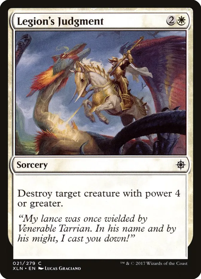2017 Ixalan Legion's Judgment common #21 common card image