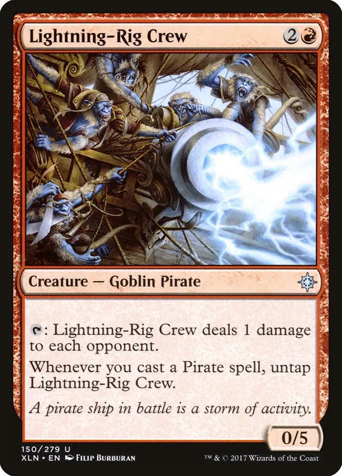 2017 Ixalan Lightning-Rig Crew uncommon #150 uncommon card image