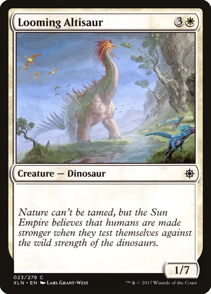 2017 Ixalan Looming Altisaur common #23 common card image
