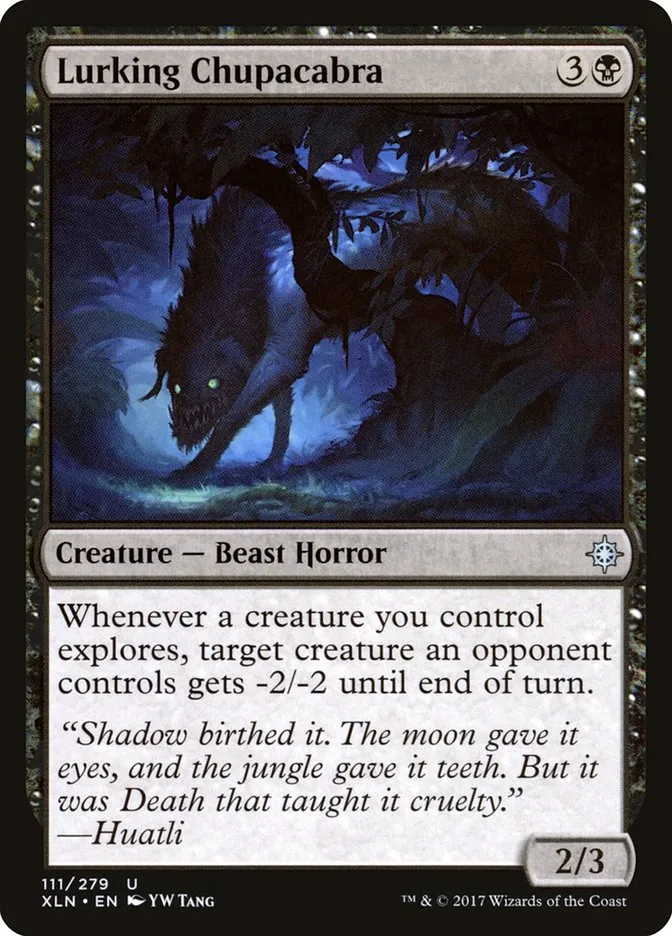 2017 Ixalan Lurking Chupacabra uncommon #111 uncommon card image