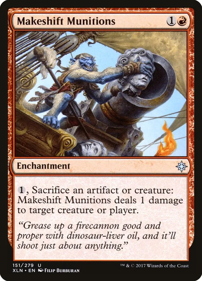 2017 Ixalan Makeshift Munitions uncommon #151 uncommon card image