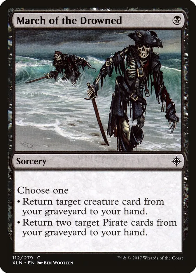 2017 Ixalan March of the Drowned #112 common card image