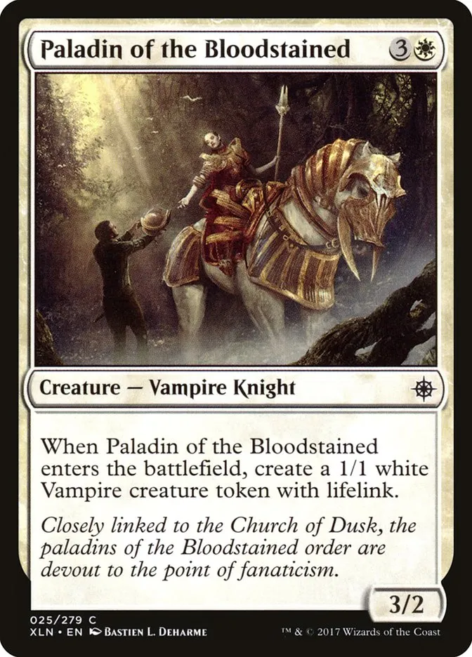 2017 Ixalan Paladin of the Bloodstained #25 common card image