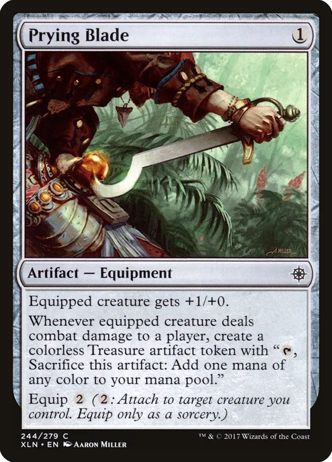 2017 Ixalan Prying Blade common #244 common card image