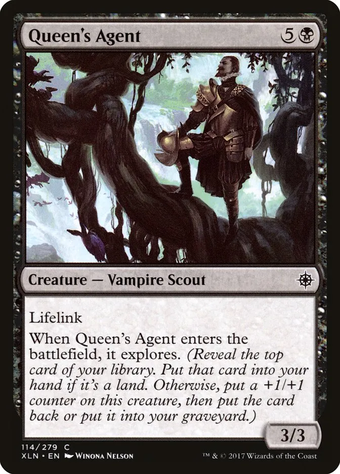 2017 Ixalan Queen's Agent common #114 common card image
