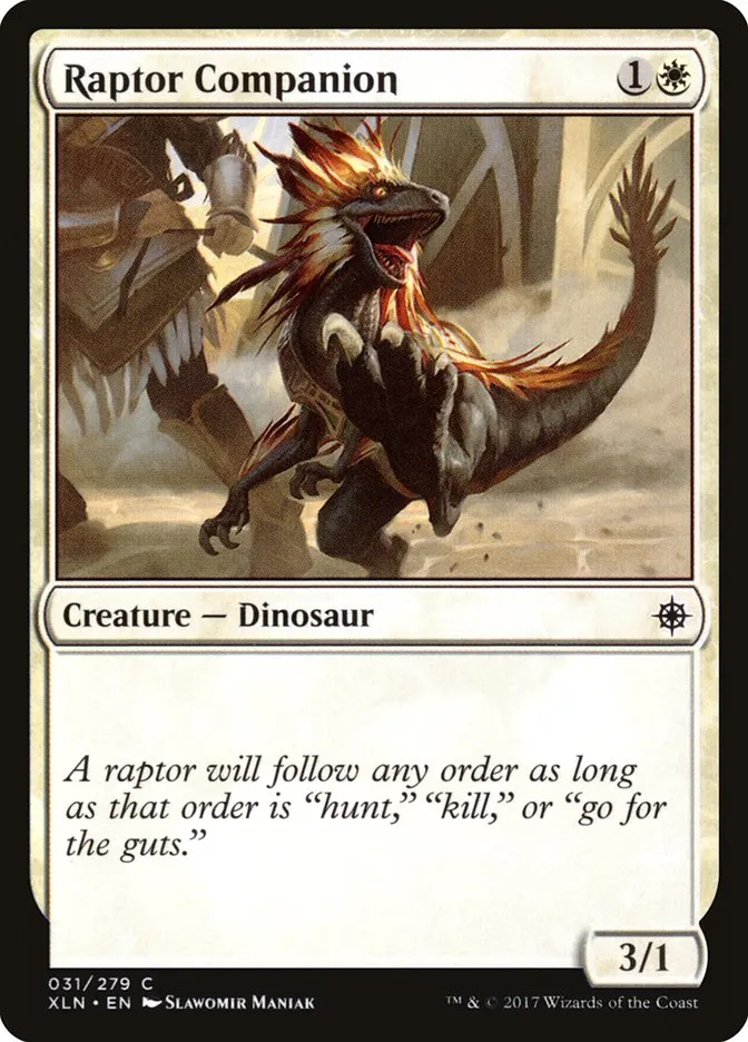 2017 Ixalan Raptor Companion #31 common card image