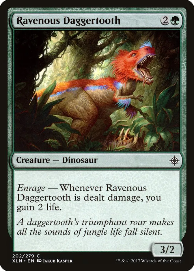 2017 Ixalan Ravenous Daggertooth [Foil] common #202 common card image