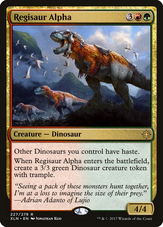 2017 Ixalan Regisaur Alpha rare #227 rare card image