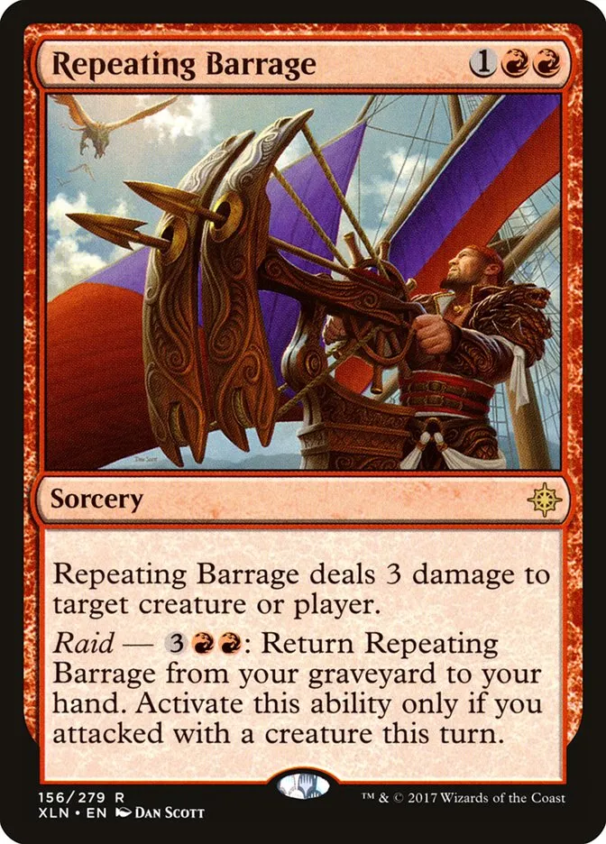 2017 Ixalan Repeating Barrage [Foil] rare #156 rare card image