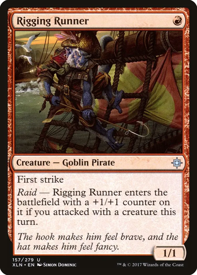2017 Ixalan Rigging Runner uncommon #157 uncommon card image