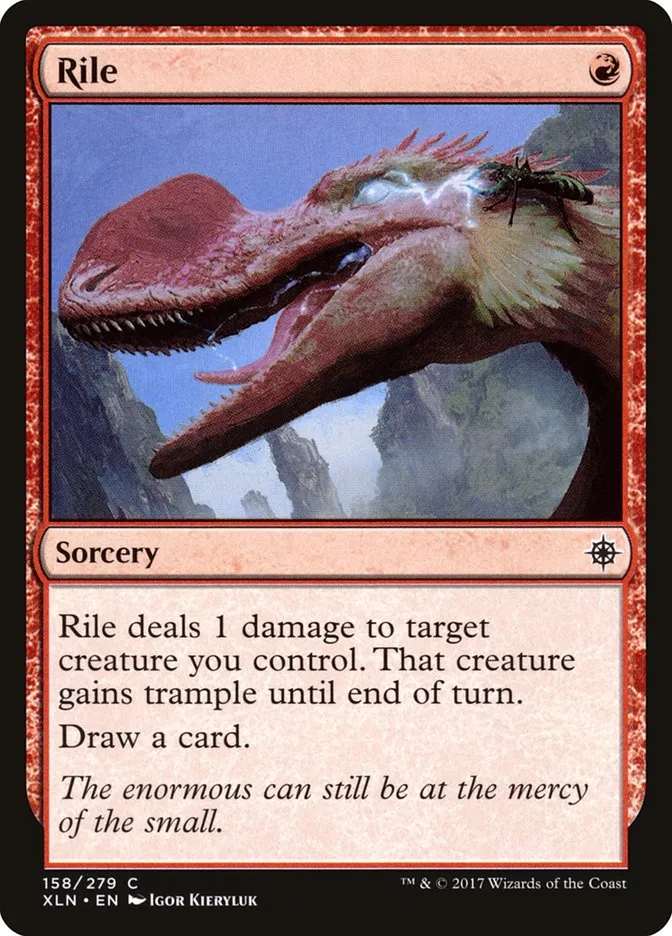 2017 Ixalan Rile [Foil] common #158 common card image