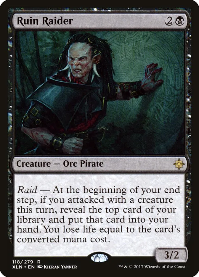 2017 Ixalan Ruin Raider #118 rare card image