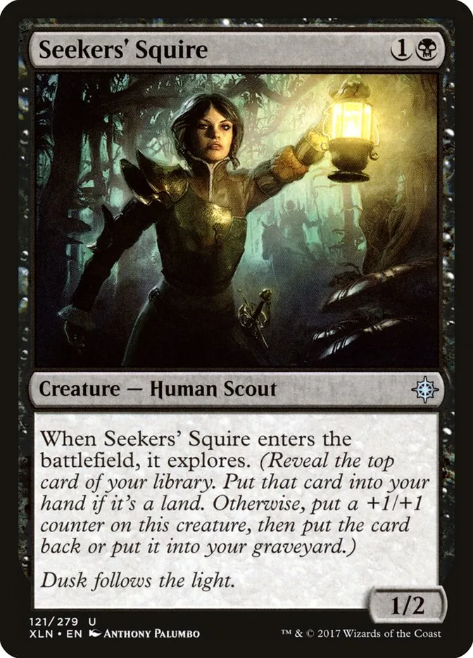 2017 Ixalan Seekers' Squire uncommon #121 uncommon card image