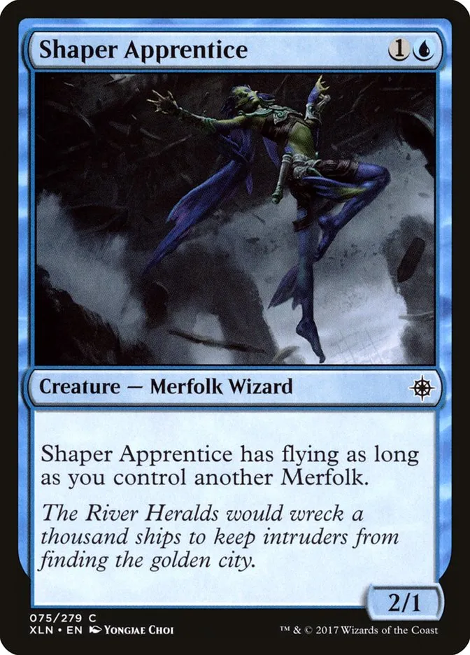 2017 Ixalan Shaper Apprentice [Foil] common #75 common card image
