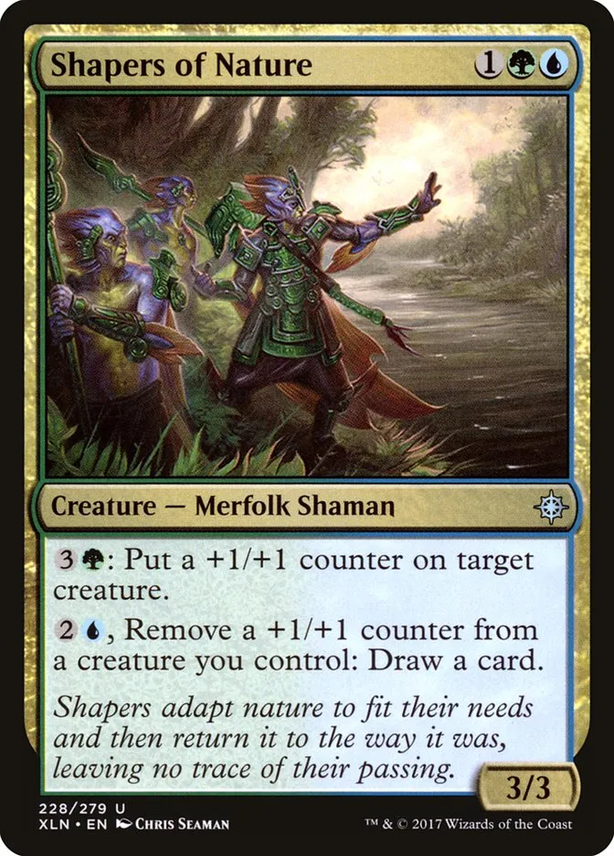 2017 Ixalan Shapers of Nature #228 uncommon card image