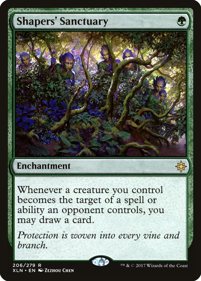 2017 Ixalan Shapers' Sanctuary rare #206 rare card image