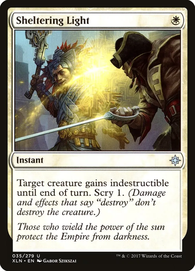 2017 Ixalan Sheltering Light uncommon #35 uncommon card image