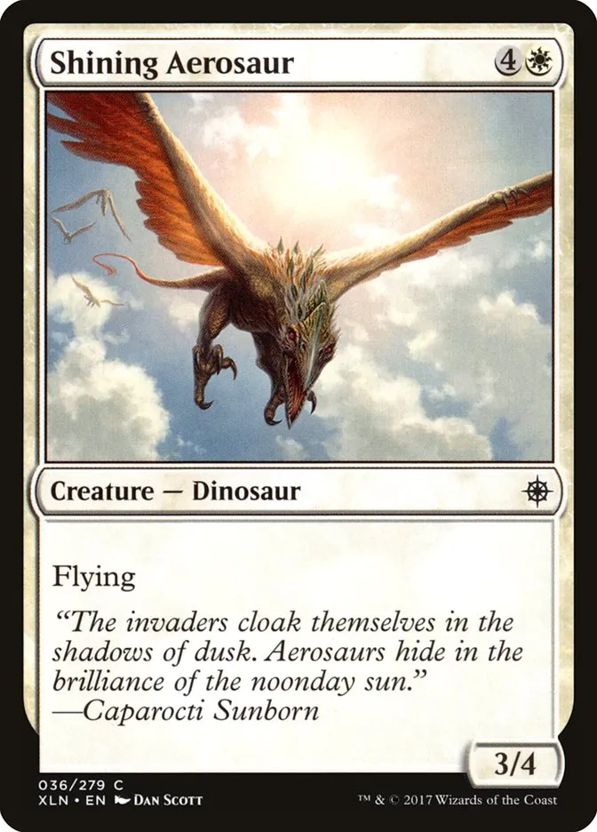 2017 Ixalan Shining Aerosaur common #36 common card image