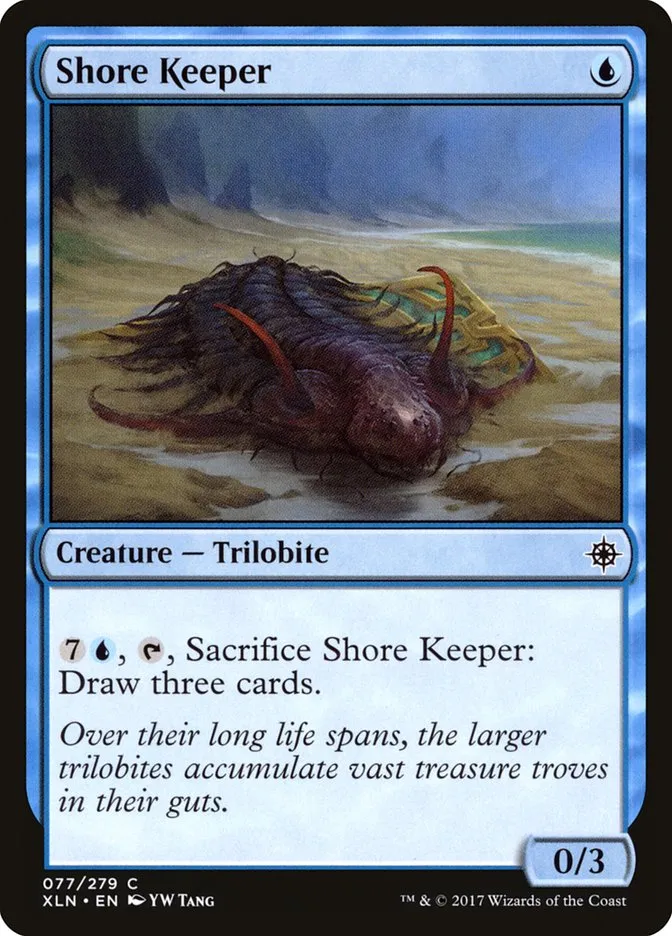 2017 Ixalan Shore Keeper common #77 common card image