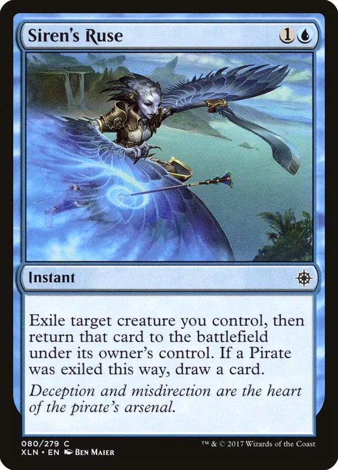 2017 Ixalan Siren's Ruse common #80 common card image