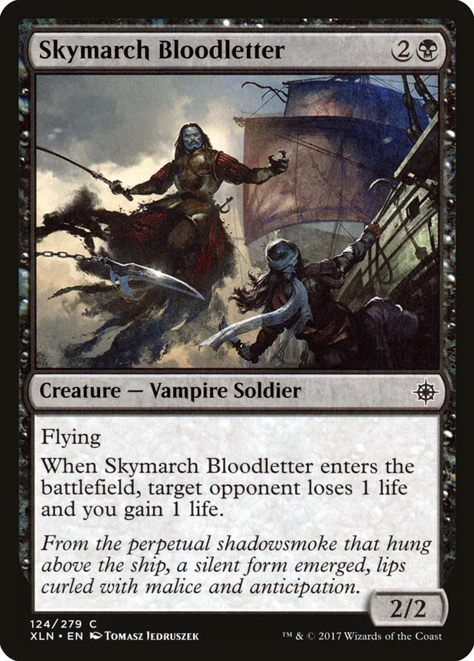 2017 Ixalan Skymarch Bloodletter common #124 common card image