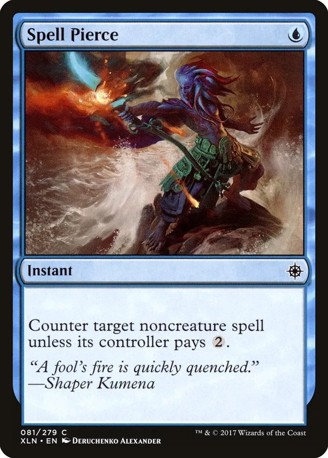 2017 Ixalan Spell Pierce common #81 common card image