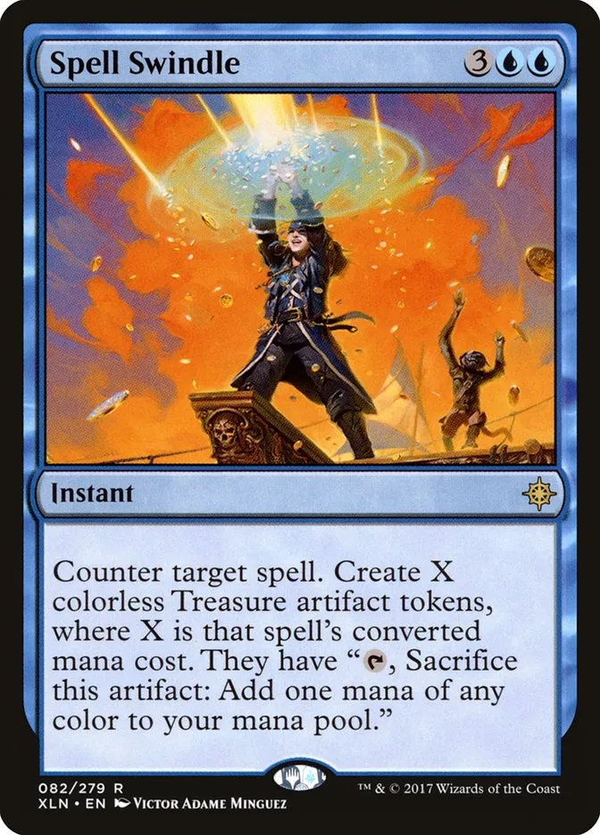 2017 Ixalan Spell Swindle [Foil] rare #82 rare card image