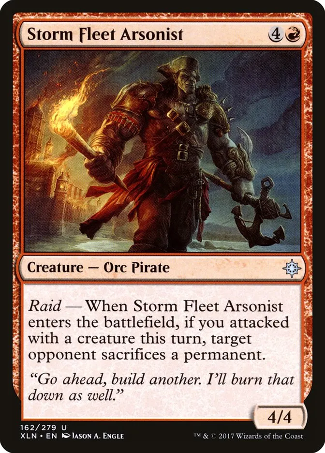 2017 Ixalan Storm Fleet Arsonist uncommon #162 uncommon card image