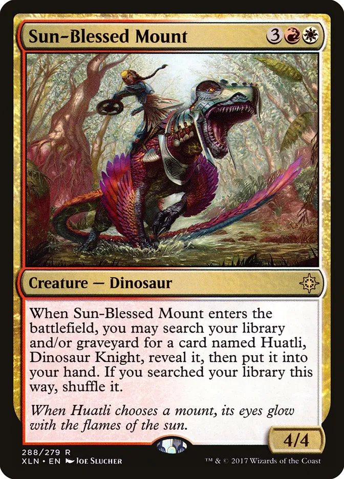 2017 Ixalan Sun-Blessed Mount rare #288 rare card image