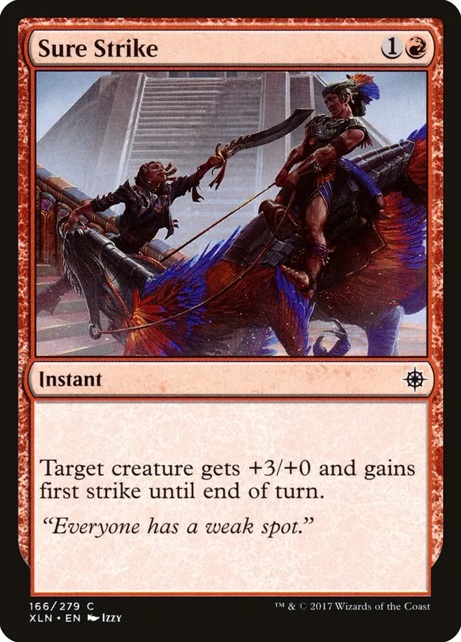 2017 Ixalan Sure Strike common #166 common card image