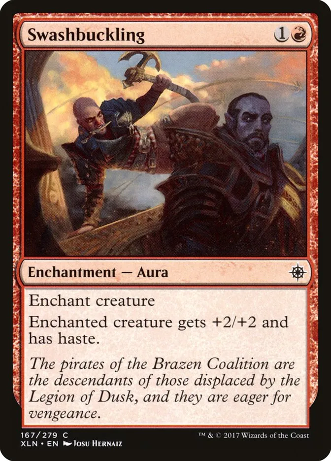 2017 Ixalan Swashbuckling common #167 common card image