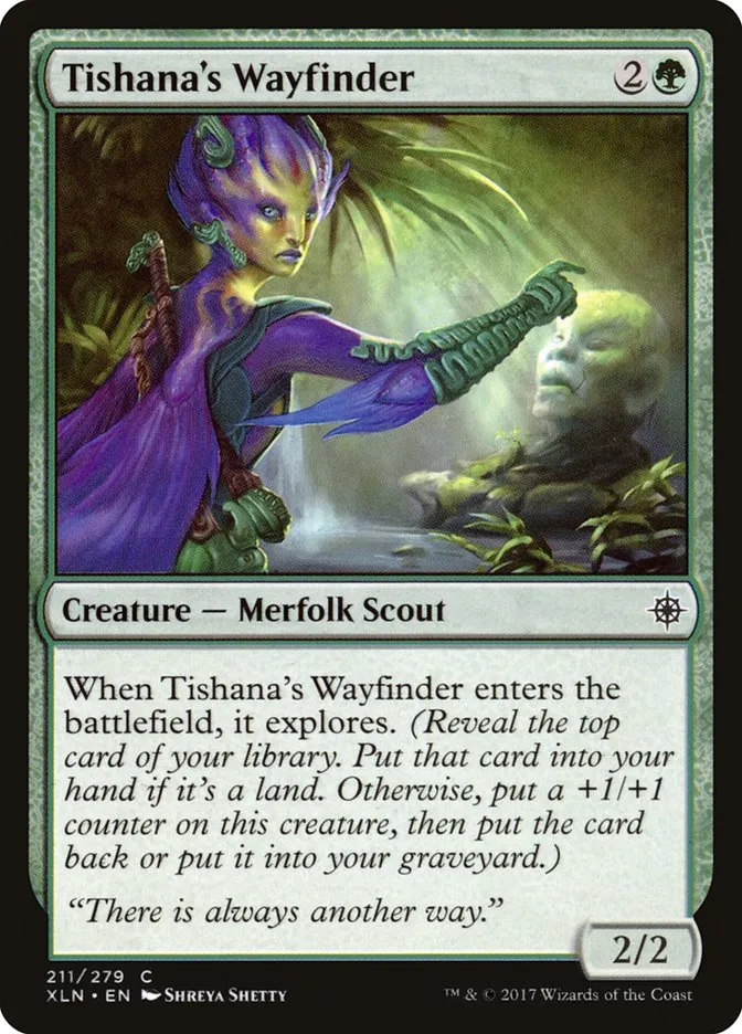 2017 Ixalan Tishana's Wayfinder common #211 common card image