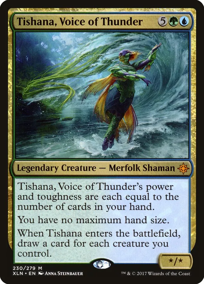 2017 Ixalan Tishana, Voice of Thunder #230 mythic card image