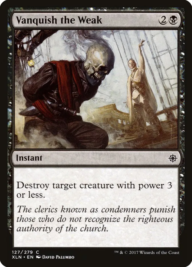 2017 Ixalan Vanquish the Weak common #127 common card image