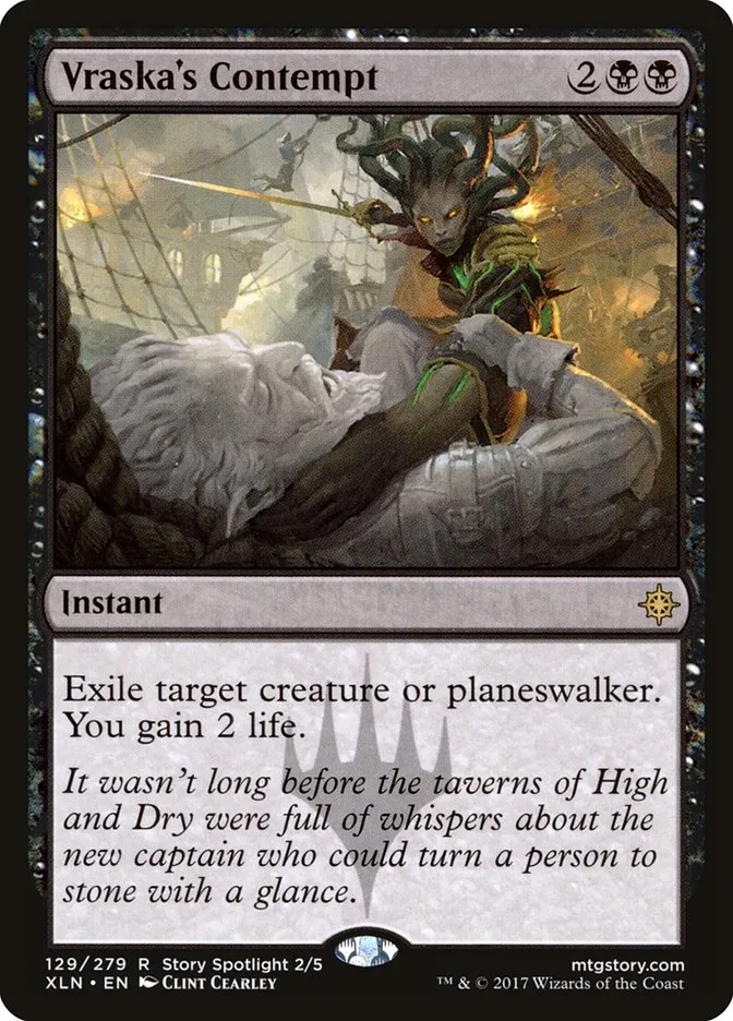 2017 Ixalan Vraska's Contempt rare #129 rare card image