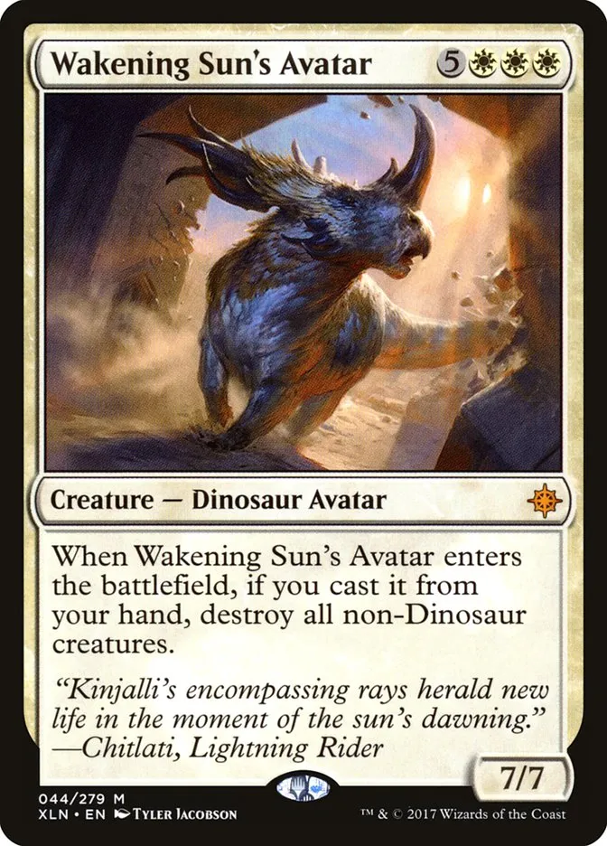 2017 Ixalan Wakening Sun's Avatar #44 mythic card image