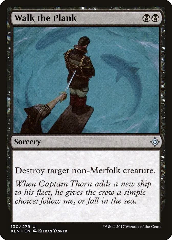 2017 Ixalan Walk the Plank uncommon #130 uncommon card image
