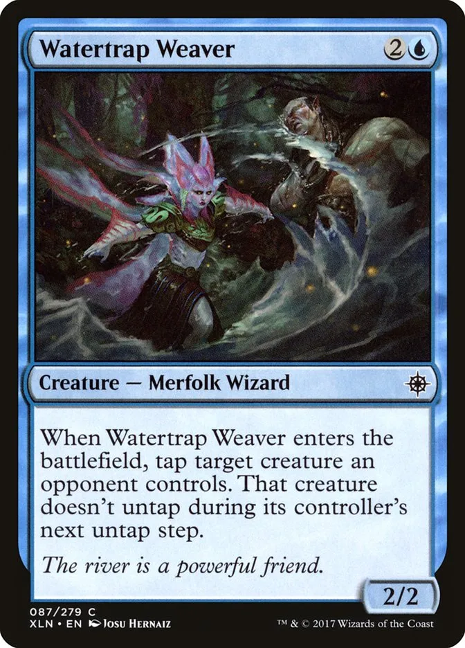 2017 Ixalan Watertrap Weaver common #87 common card image