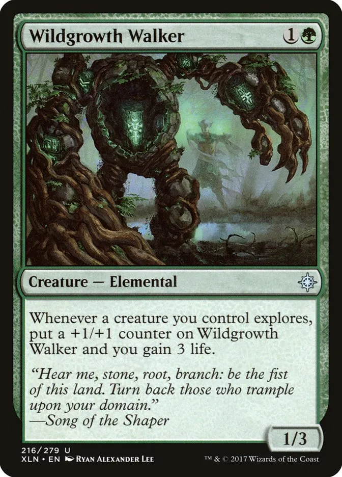 2017 Ixalan Wildgrowth Walker uncommon #216 uncommon card image