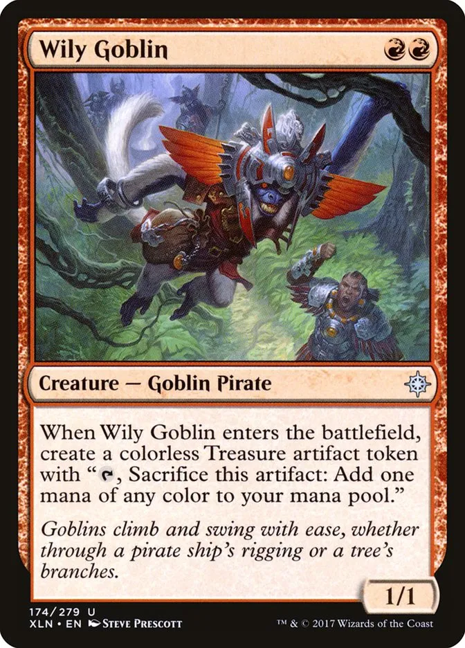 2017 Ixalan Wily Goblin uncommon #174 uncommon card image