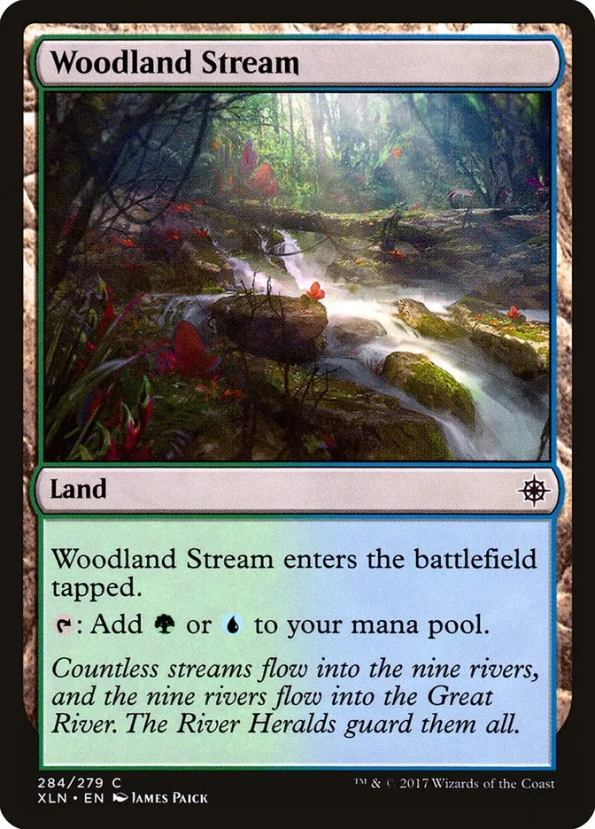 2017 Ixalan Woodland Stream common #284 common card image