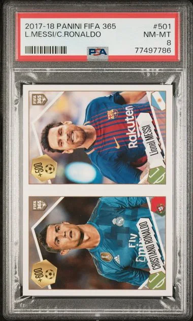 2017 Panini 501 Cristiano Ronaldo/Lionel Messi Fifa #365 card image