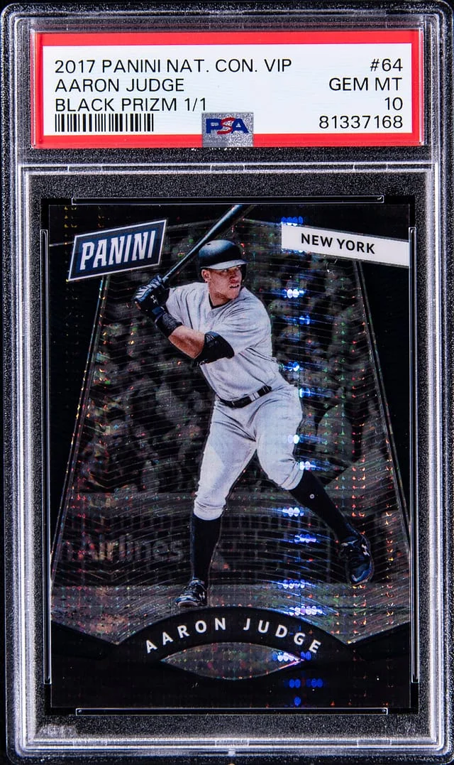 2017 Panini Aaron Judge National Convention Season Highlights Black #64 card image