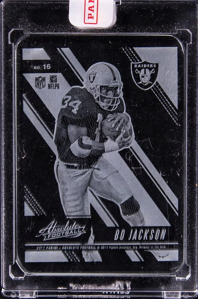 2017 Panini Absolute Football Bo Jackson - Panini Encased #16 card image