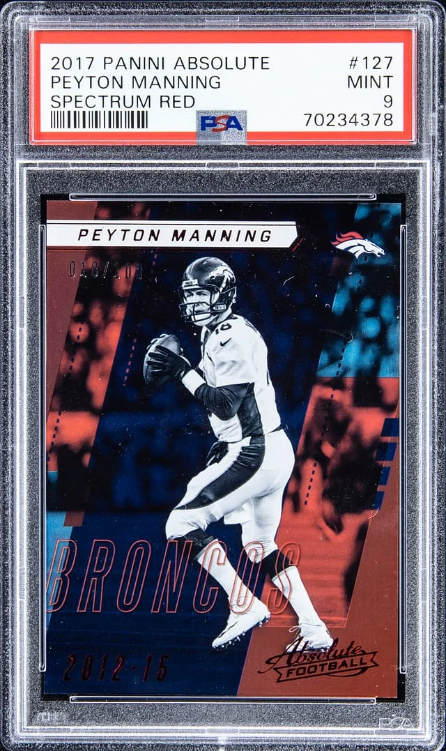 2017 Panini Absolute Peyton Manning Spectrum Red #127 card image
