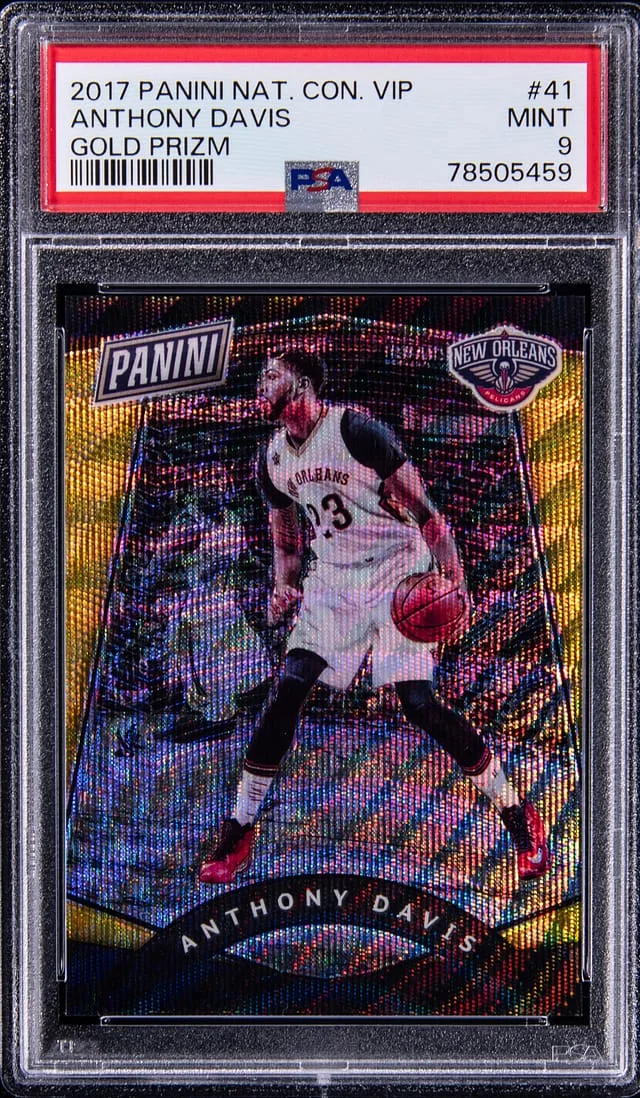 2017 Panini Anthony Davis National Convention VIP Gold Prizm #41 card image