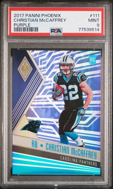 2017 Panini Christian Mccaffrey Phoenix Purple #111 card image